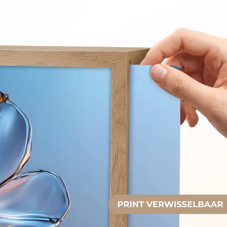 Lightbox - Wandlamp - Blauw - Bloem - Glazen - Sierlijk — 5