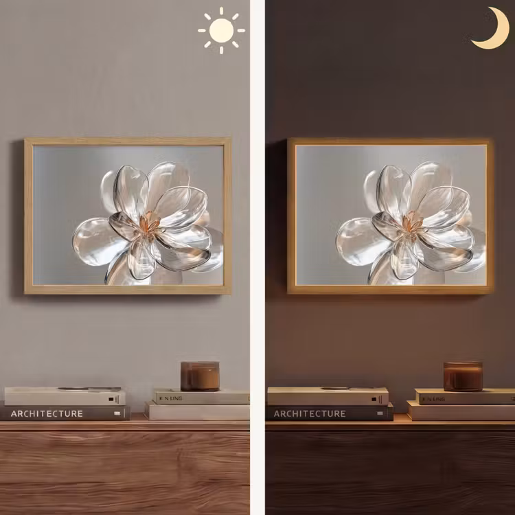 Lightbox - Wandlamp - Bloem - Glazen - Doorzichtig — 6