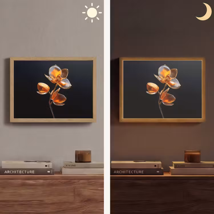 Lightbox - Wandlamp - Bloem - Orchidee - Oranje — 6