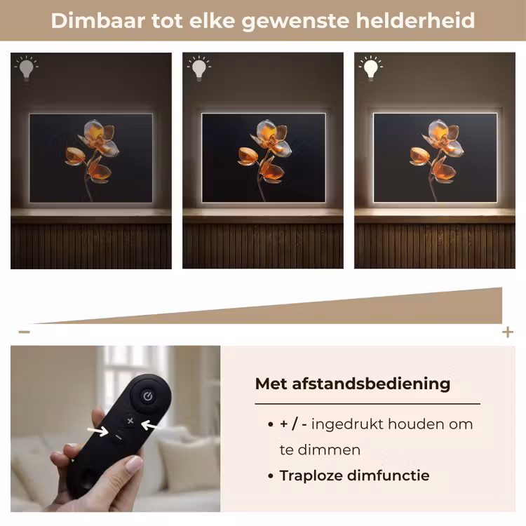 Lightbox - Wandlamp - Bloem - Orchidee - Oranje — 9
