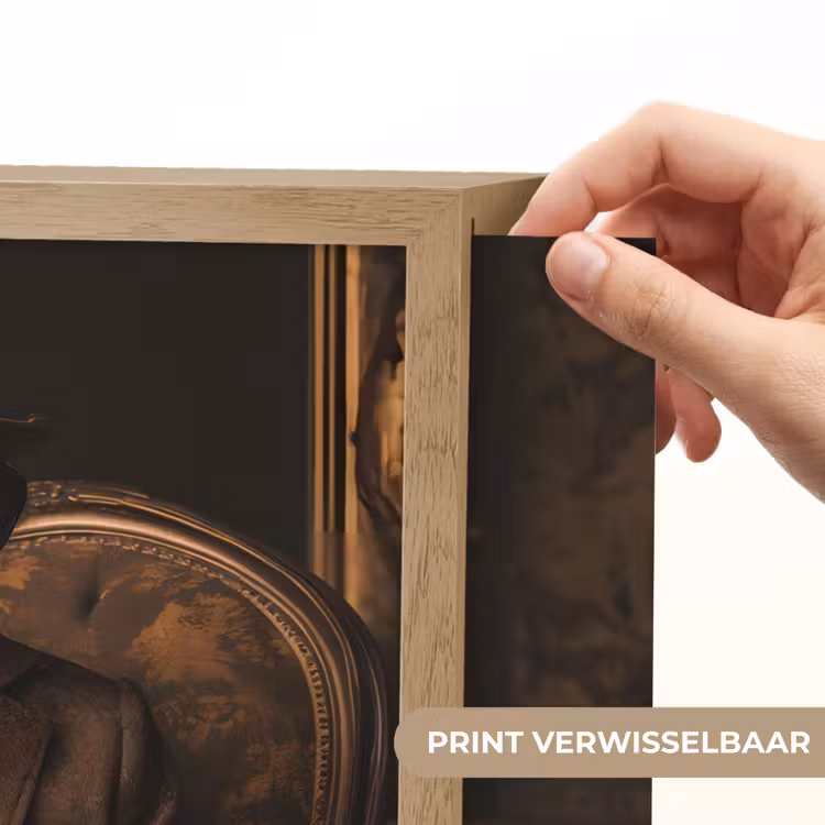 Lightbox - Wandlamp - Chimpansee - Stoel - Pak - Bruin — 5