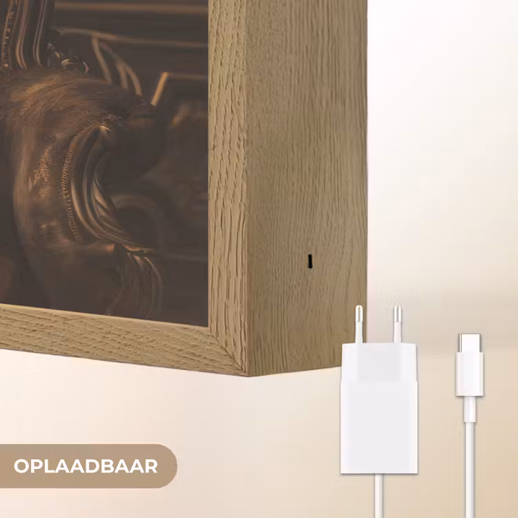 Lightbox - Wandlamp - Chimpansee - Stoel - Pak - Bruin — 7