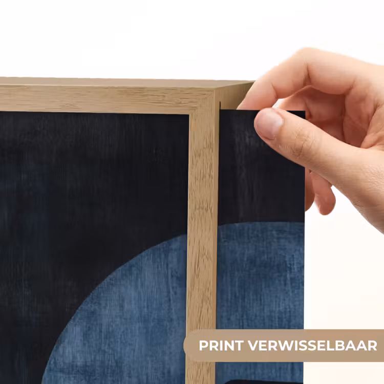 Lightbox - Wandlamp - Abstract - Vormen - Donkerblauw — 5