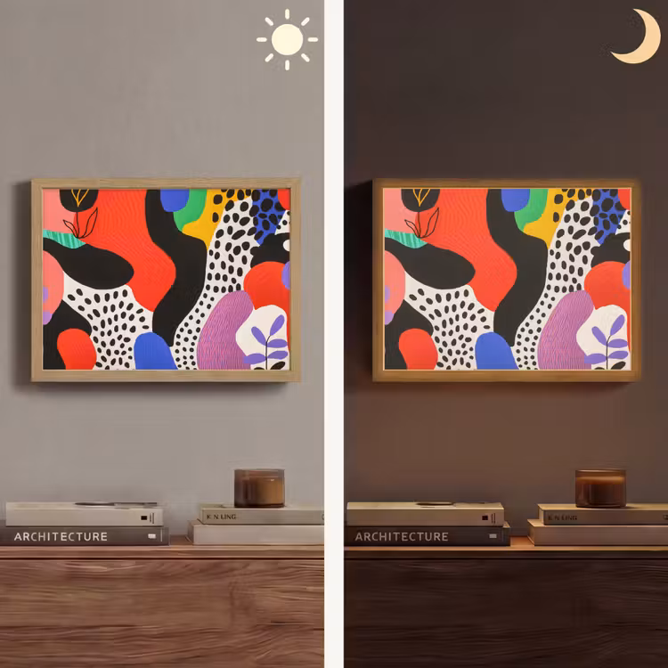 Lightbox - Wandlamp - Abstract - Vormen - Kleuren - Stippen — 6