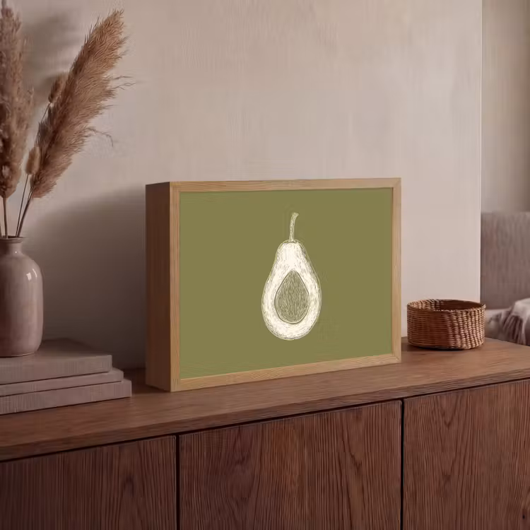 Lightbox - Wandlamp - Avocado - Minimalistisch - Illustratie - Groen — 4