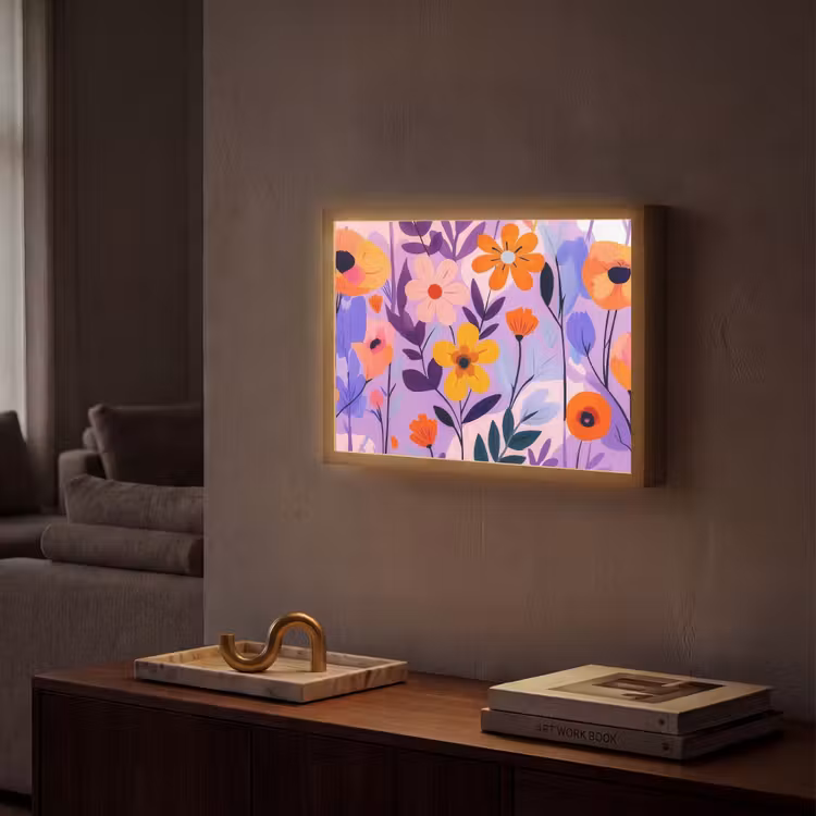 Lightbox - Wandlamp - Bloemen - Kleurrijk - Bladeren — 2