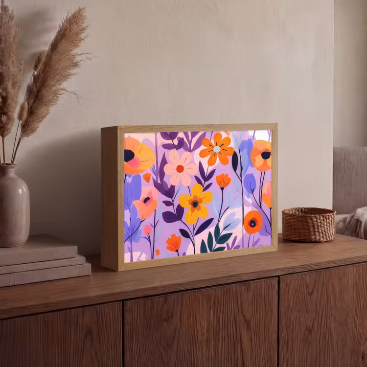 Lightbox - Wandlamp - Bloemen - Kleurrijk - Bladeren — 4