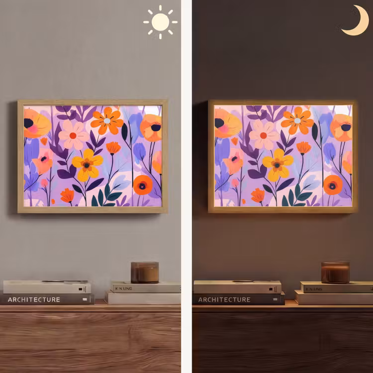 Lightbox - Wandlamp - Bloemen - Kleurrijk - Bladeren — 6