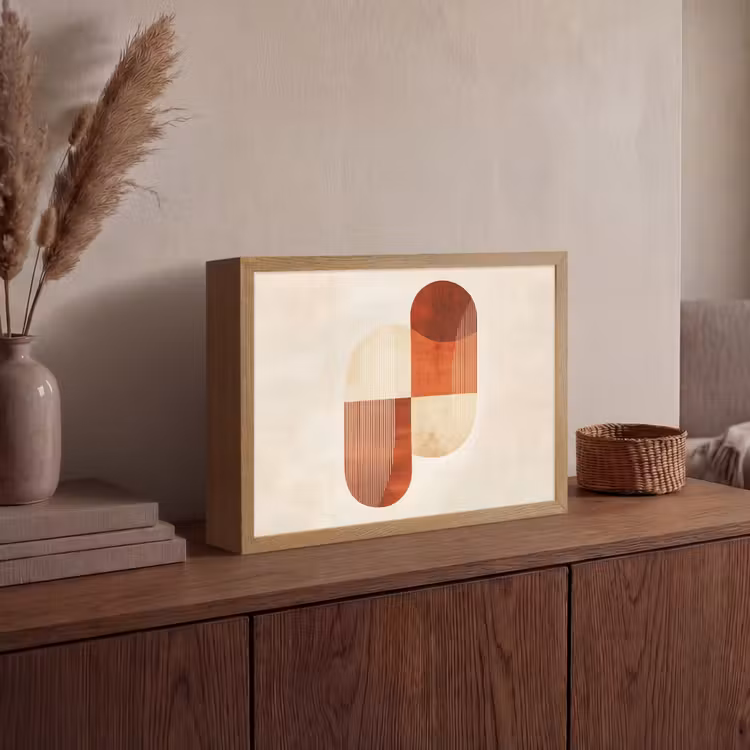 Lightbox - Wandlamp - Bogen - Beige - Vormen — 4