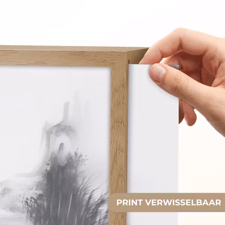 Lightbox - Wandlamp - Boot - Rivier - Bamboe - Wit — 5