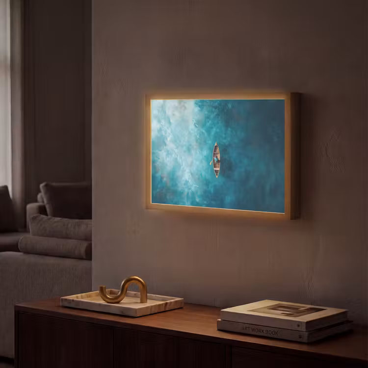 Lightbox - Wandlamp - Bootje - Water - Blauw — 2