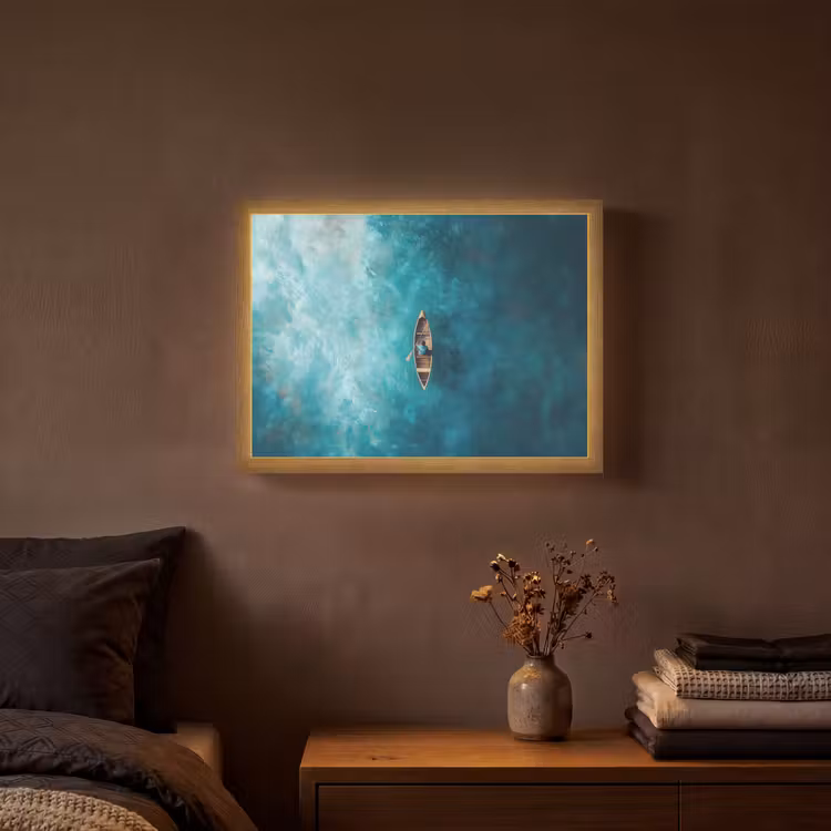 Lightbox - Wandlamp - Bootje - Water - Blauw — 3