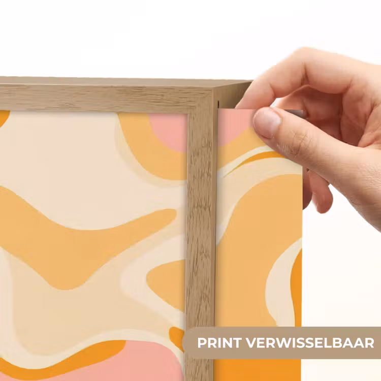 Lightbox - Wandlamp - Abstract - Golvend - Oranje — 5