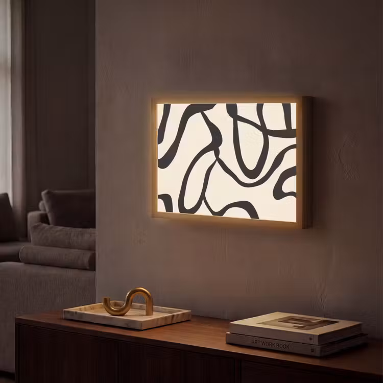 Lightbox - Wandlamp - Abstract - Lijnen - Modern - Beige — 2