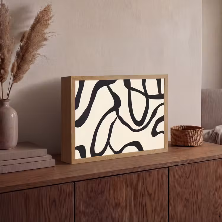 Lightbox - Wandlamp - Abstract - Lijnen - Modern - Beige — 4