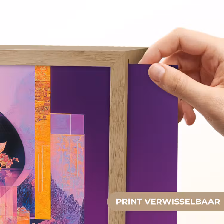 Lightbox - Wandlamp - Abstract - Portret - Vrouw - Kleurrijk — 5