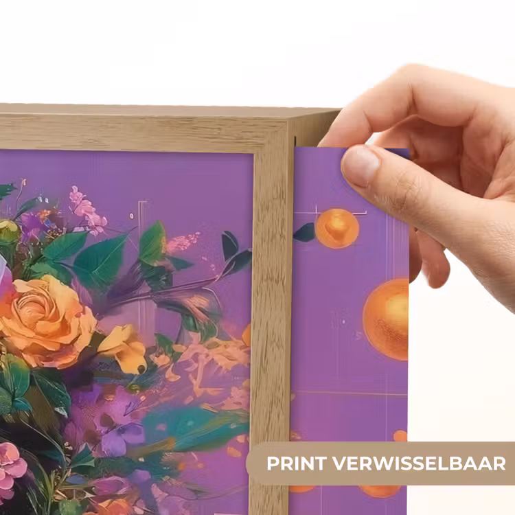 Lightbox - Wandlamp - Abstract - Vrouw - Bloemenkroon - Goud — 5