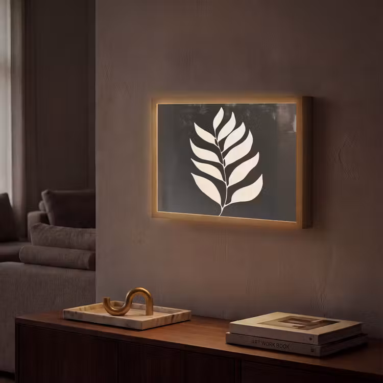 Lightbox - Wandlamp - Blad - Wit - Minimalistisch — 2