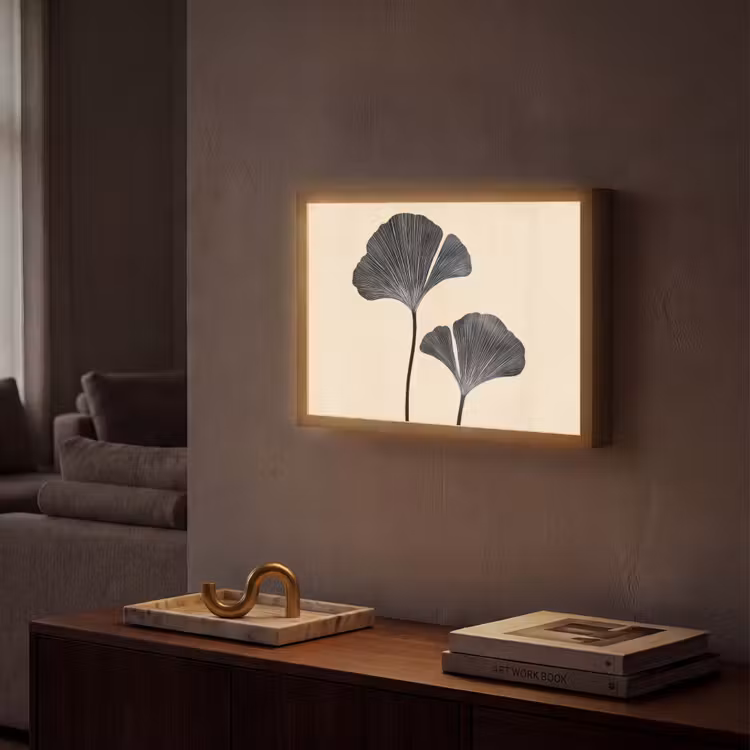 Lightbox - Wandlamp - Bladeren - Minimalistisch - Zwart — 2