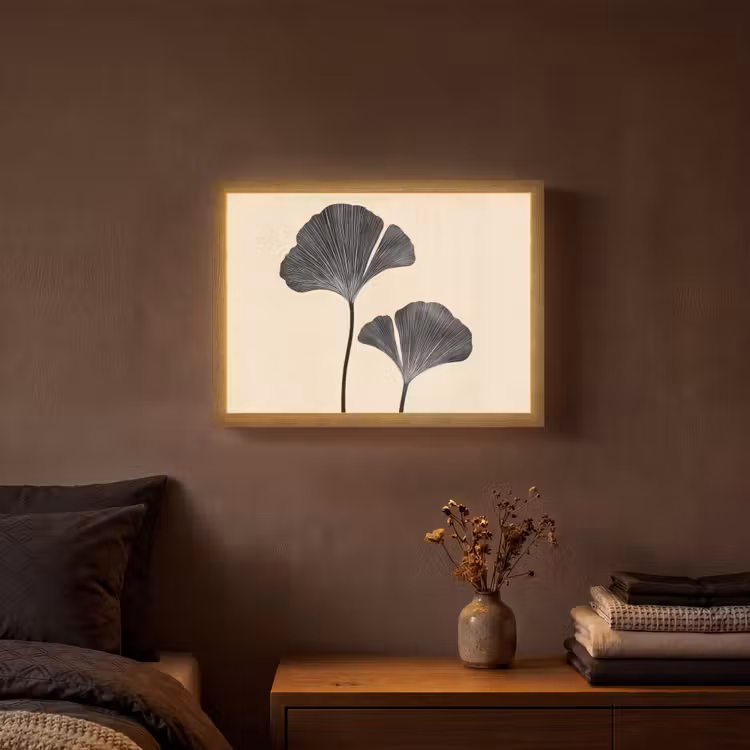 Lightbox - Wandlamp - Bladeren - Minimalistisch - Zwart — 3