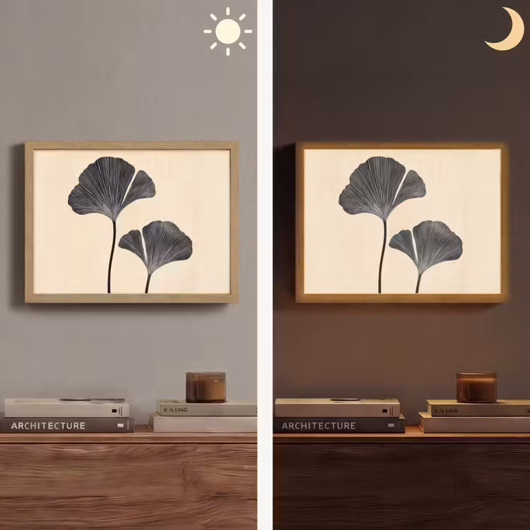 Lightbox - Wandlamp - Bladeren - Minimalistisch - Zwart — 6