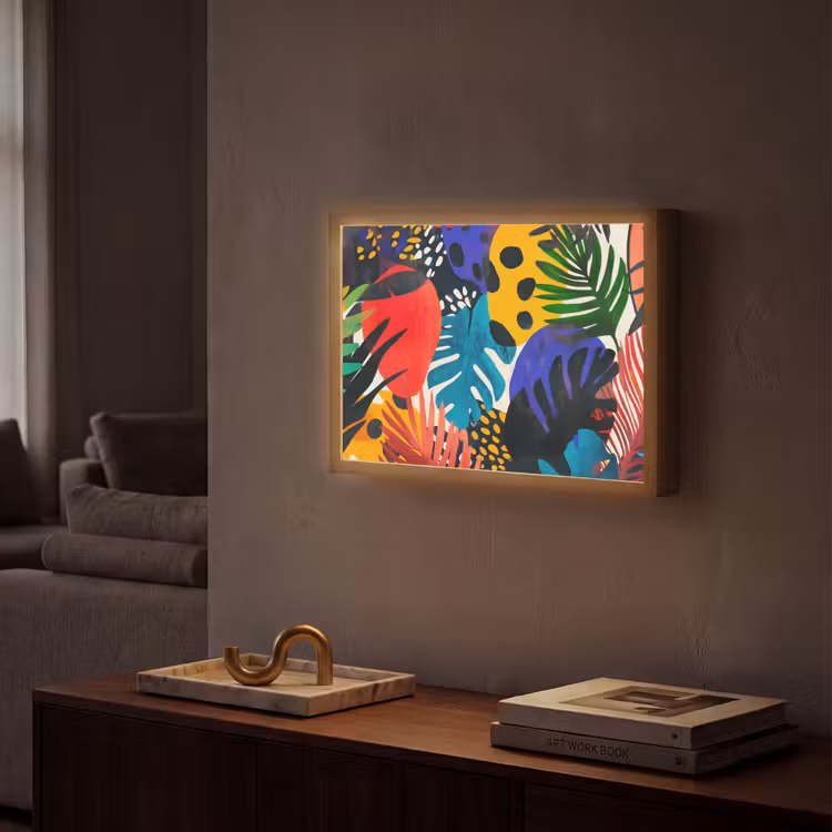 Lightbox - Wandlamp - Bladeren - Vormen - Abstract - Kleurrijk — 2