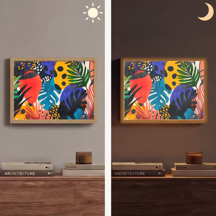 Lightbox - Wandlamp - Bladeren - Vormen - Abstract - Kleurrijk — 6