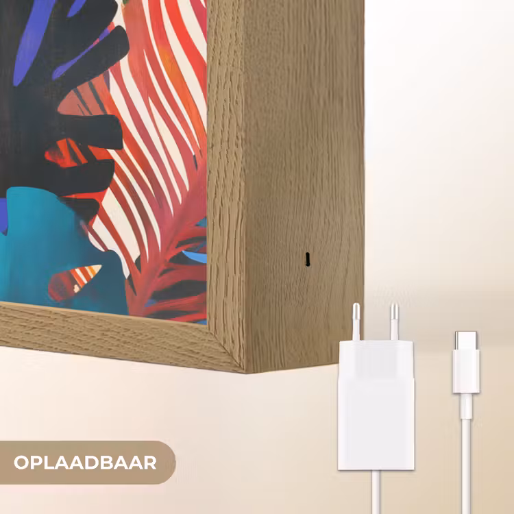Lightbox - Wandlamp - Bladeren - Vormen - Abstract - Kleurrijk — 7