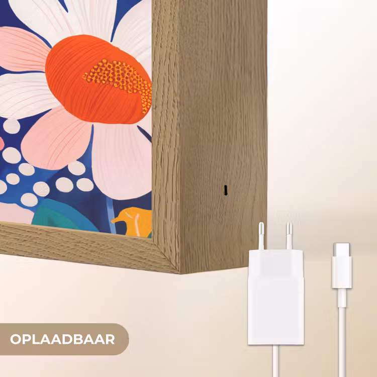 Lightbox - Wandlamp - Bloemen - Kleurrijk - Stippen — 7