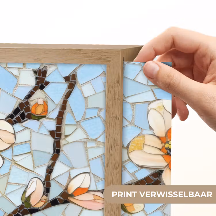Lightbox - Wandlamp - Bloesems - Wit - Mozaïek - Tak — 5