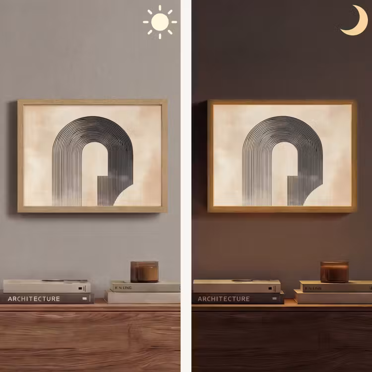 Lightbox - Wandlamp - Boog - Strepen - Minimalistisch - Zwart — 6