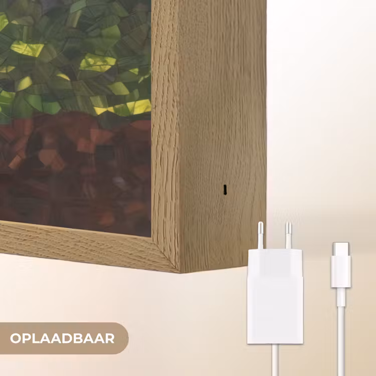 Lightbox - Wandlamp - Boom - Seizoenen - Mozaïek - Bergen — 7