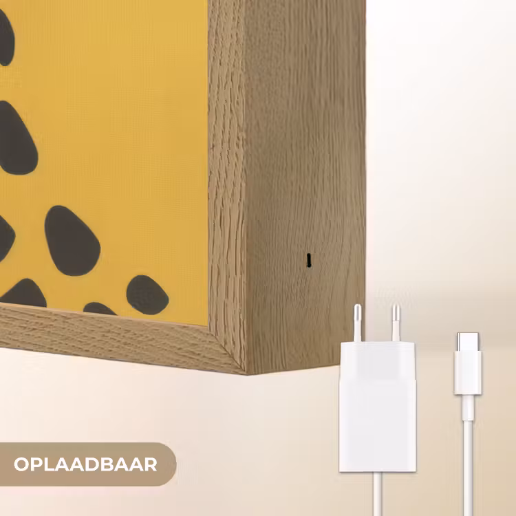 Lightbox - Wandlamp - Cheetah - Illustratie - Geel — 7