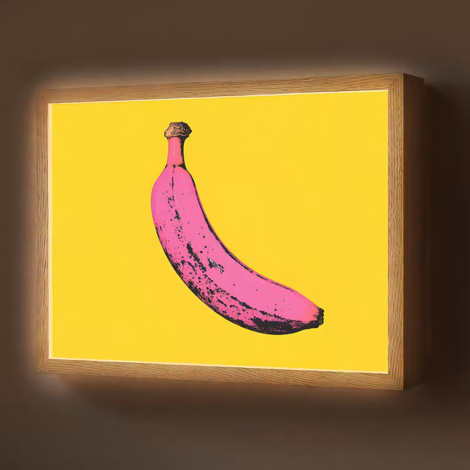 Lightbox - Wandlamp - Banaan - Grafisch - Geel — 1