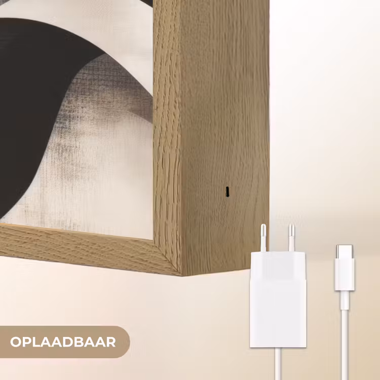 Lightbox - Wandlamp - Abstract - Golven - Zwart - Verweerd — 7