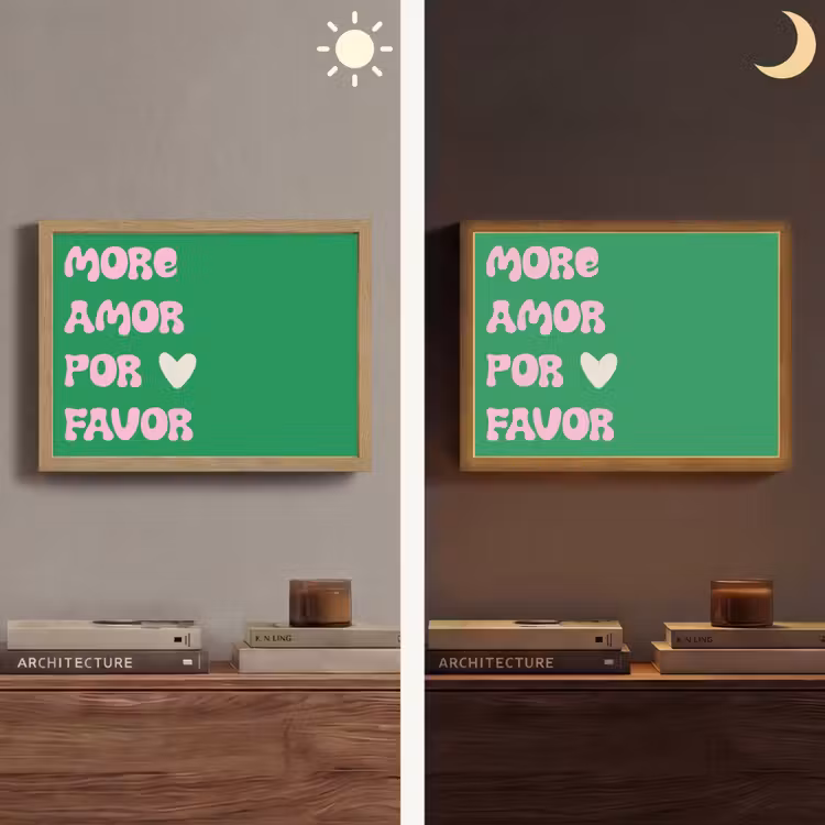 Lightbox - Wandlamp - Amor - Valentijn - Groen - Tekst — 6