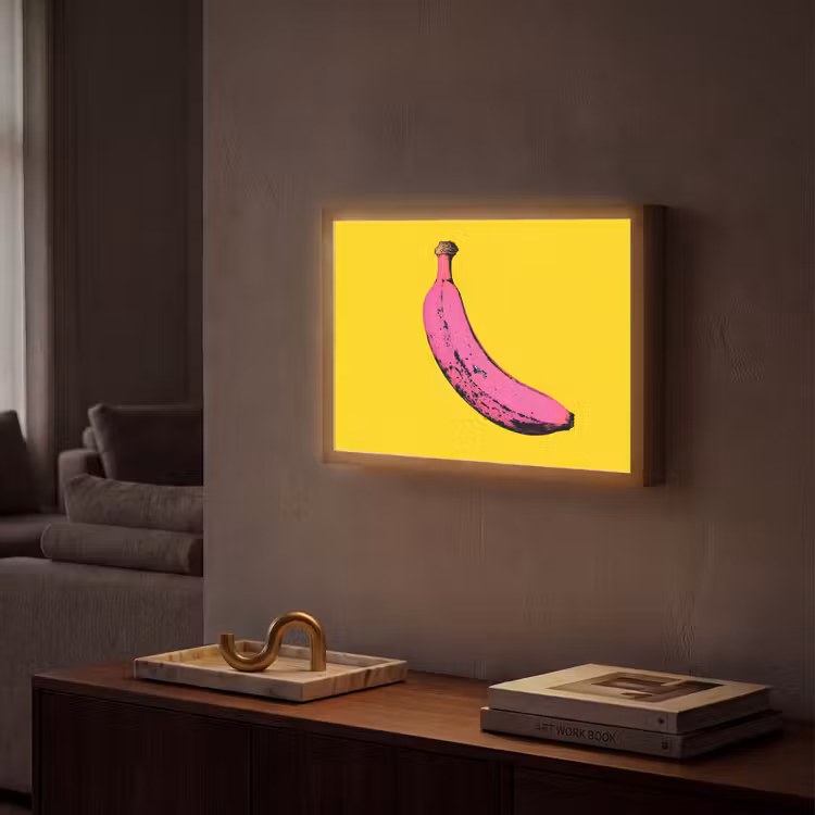 Lightbox - Wandlamp - Banaan - Grafisch - Geel — 2