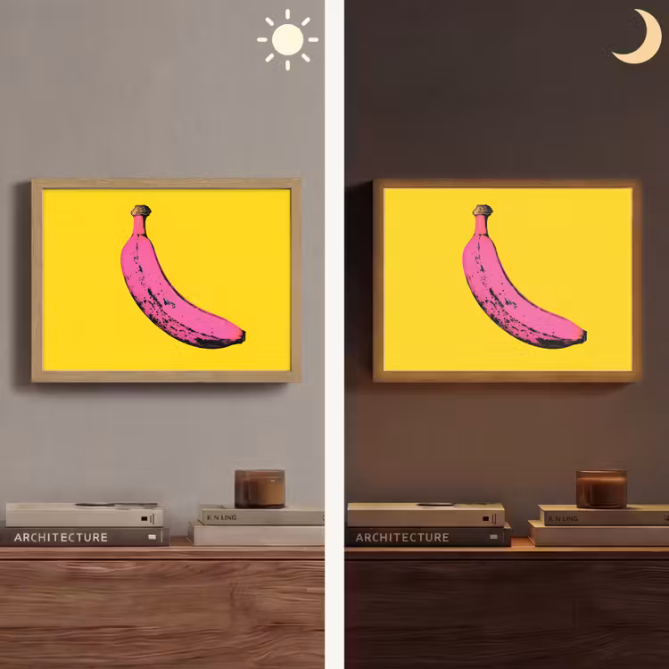 Lightbox - Wandlamp - Banaan - Grafisch - Geel — 6