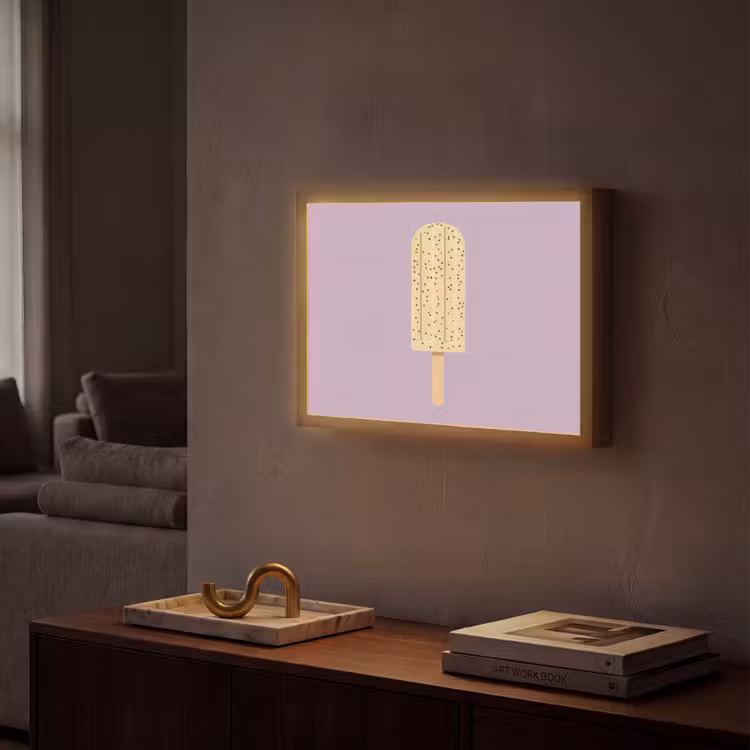 Lightbox - Wandlamp - Beige - Ijsje - Spikkels — 2