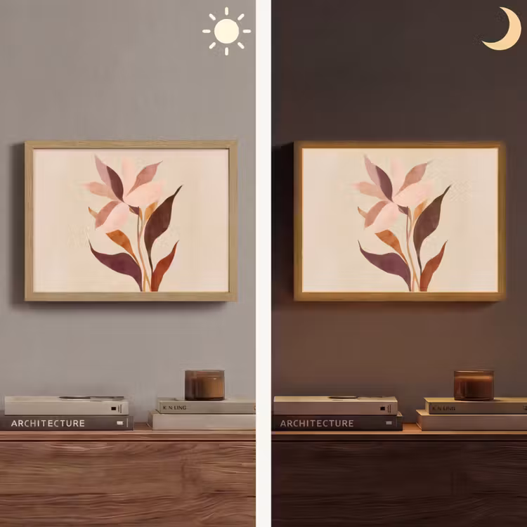 Lightbox - Wandlamp - Bloemen - Blaadjes - Minimalistisch - Roze — 6