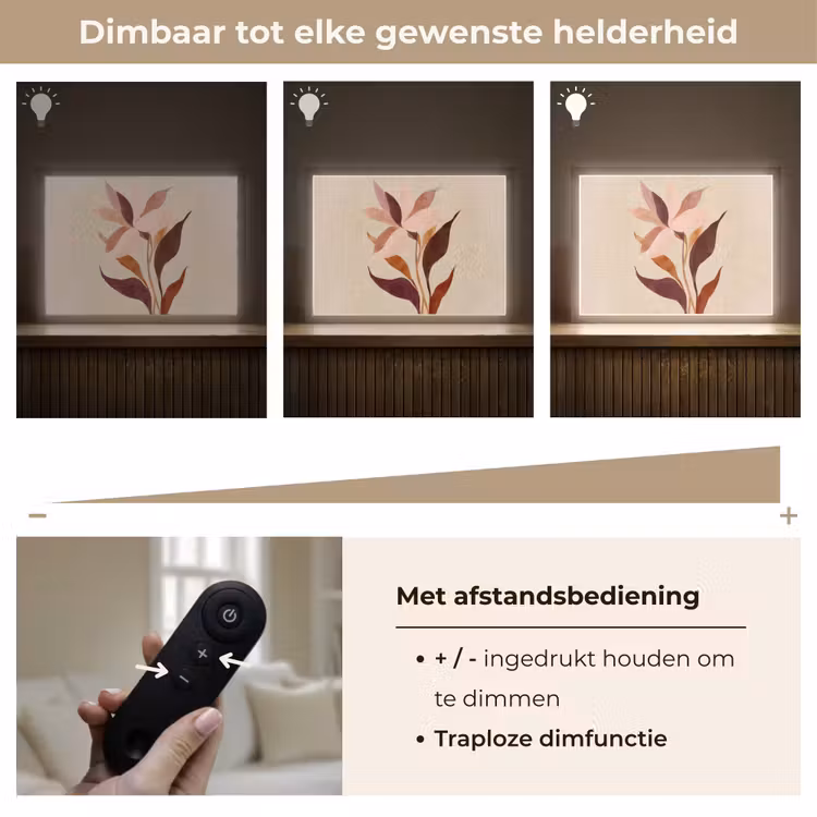 Lightbox - Wandlamp - Bloemen - Blaadjes - Minimalistisch - Roze — 9