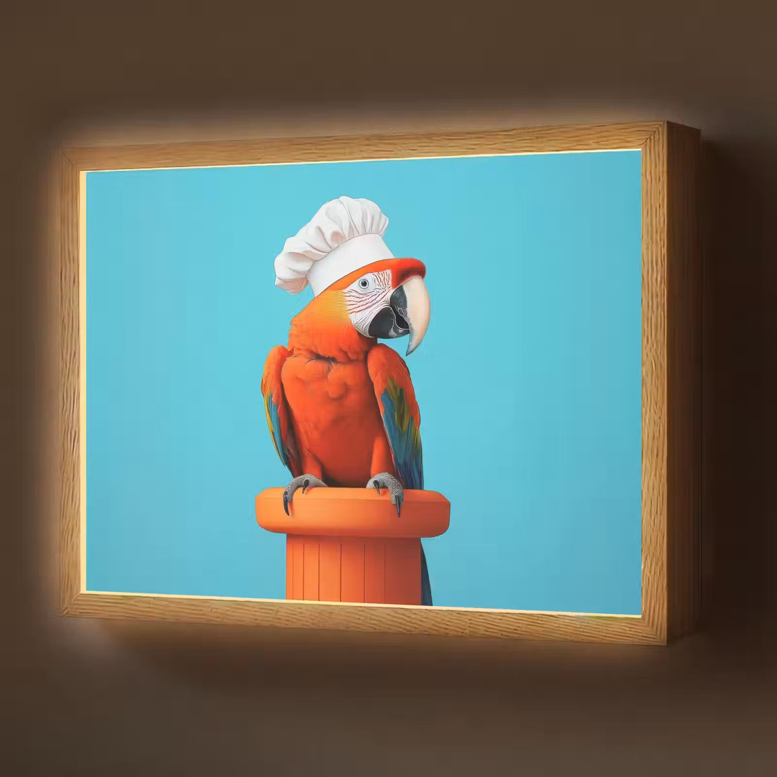 Lightbox - Wandlamp - Ara - Koksmuts - Sokkel - Grappig — 1