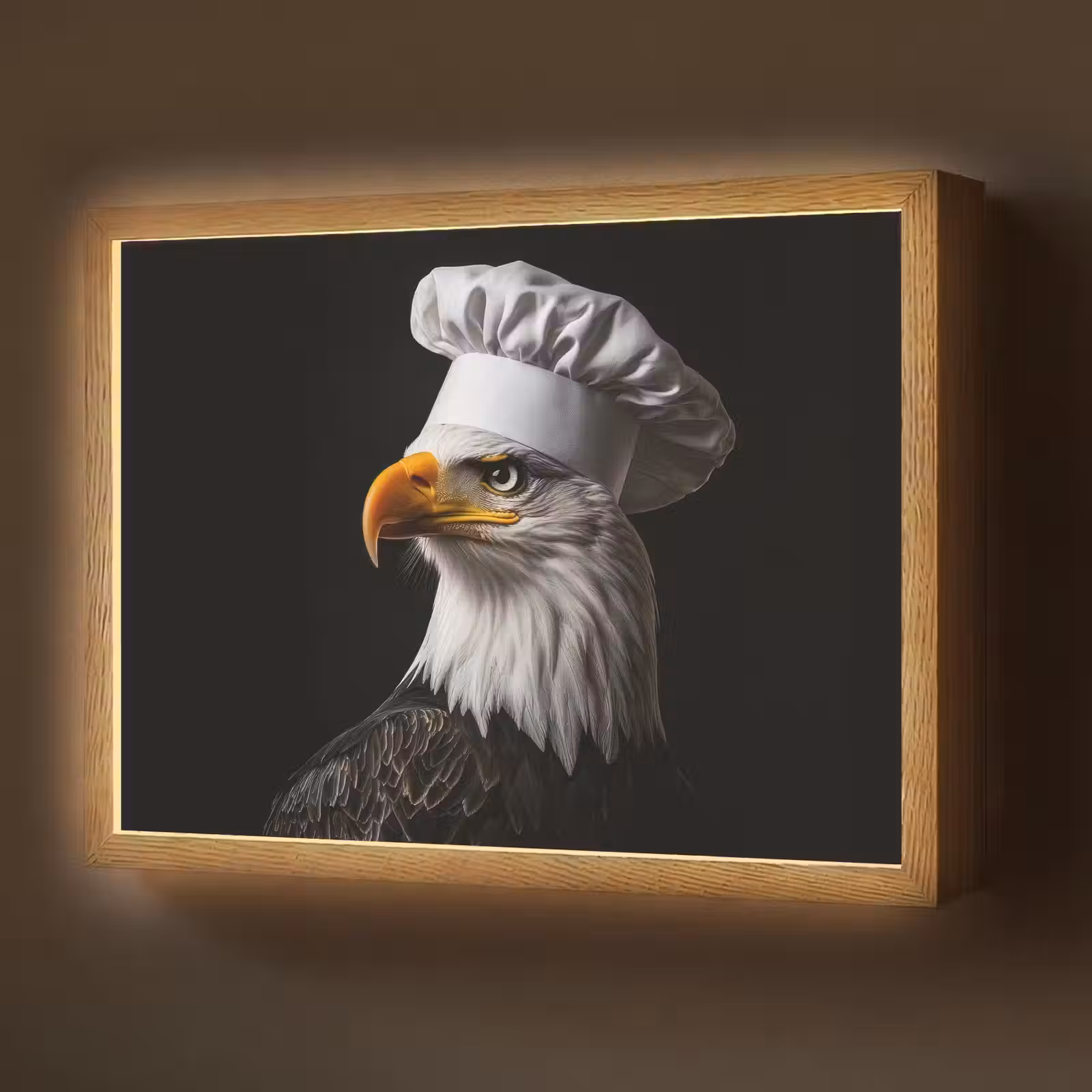 Lightbox - Wandlamp - Arend -Amerika - Koksmuts - Vogel - Stoer — 1