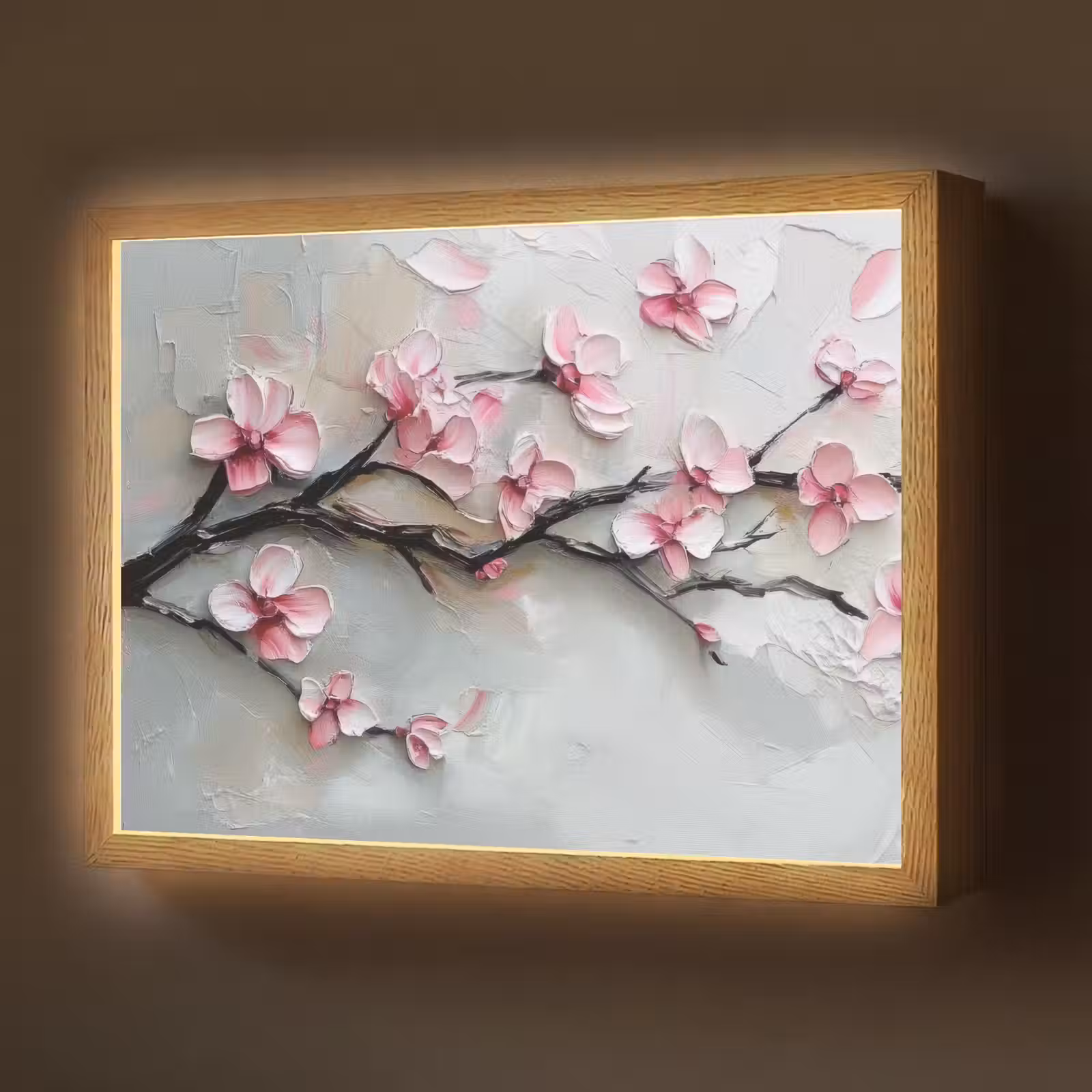 Lightbox - Wandlamp - Bloesem - Kunstzinnig - Roze - Sakura — 1