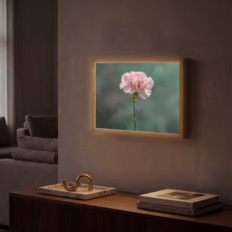 Lightbox - Wandlamp - Anjer - Roze - Bloemblaadjes — 2