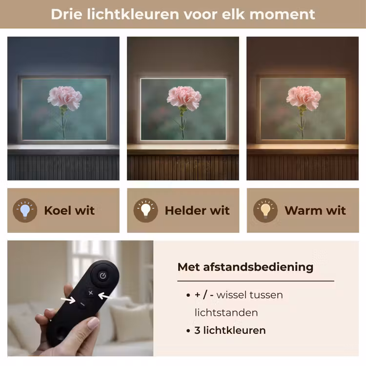 Lightbox - Wandlamp - Anjer - Roze - Bloemblaadjes — 8