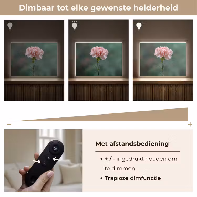 Lightbox - Wandlamp - Anjer - Roze - Bloemblaadjes — 9