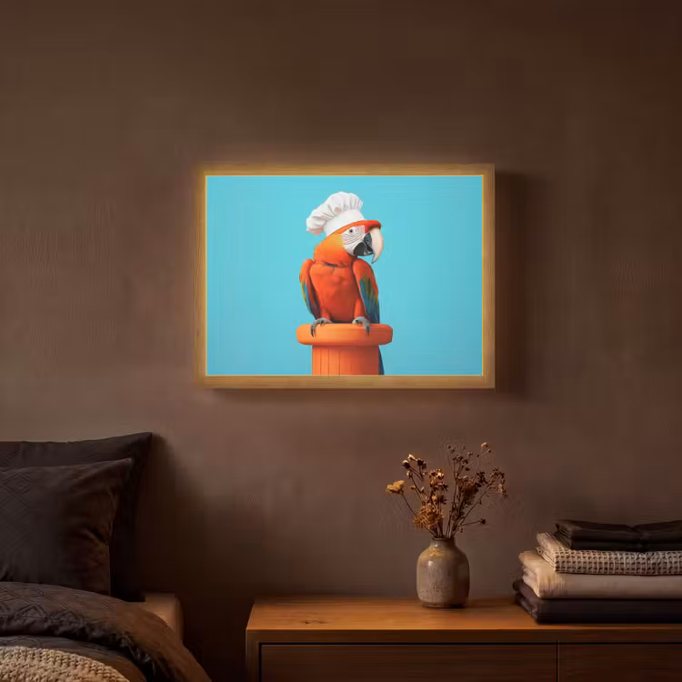 Lightbox - Wandlamp - Ara - Koksmuts - Sokkel - Grappig — 3