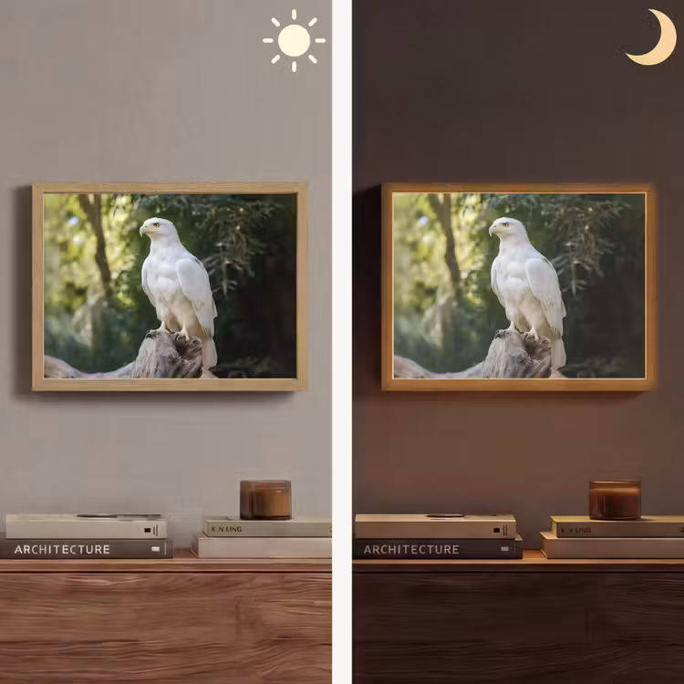 Lightbox - Wandlamp - Arend - Hout - Wit - Planten — 6