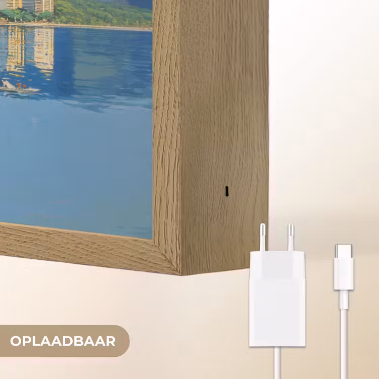 Lightbox - Wandlamp - Berg - Skyline - Strand - Water — 7